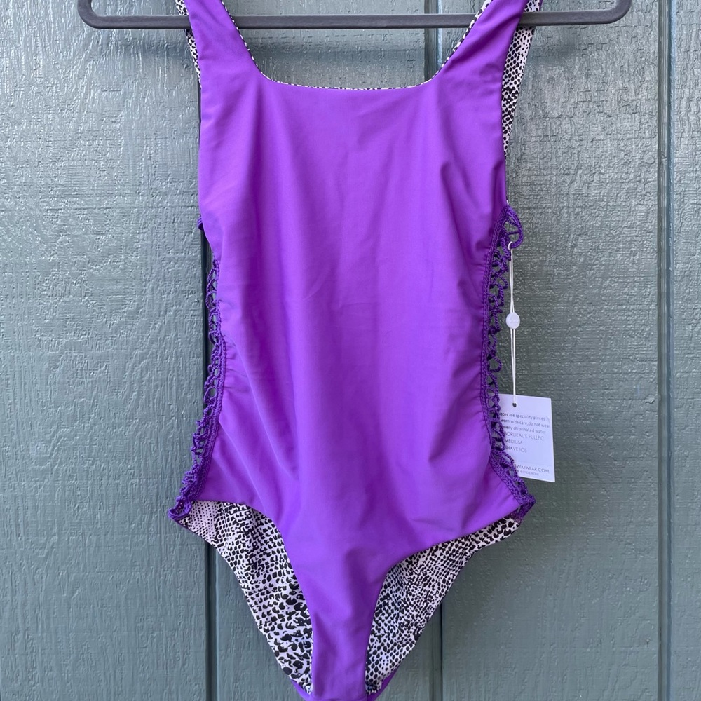 Acacia Bordeaux one piece swimsuit
